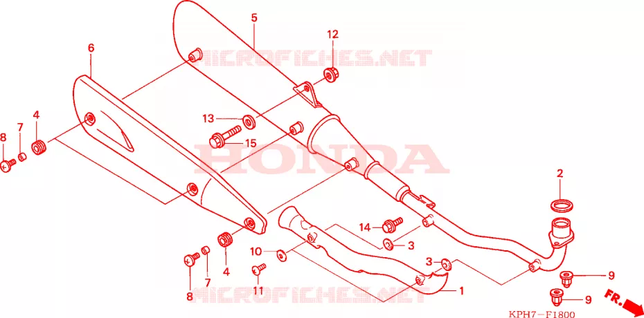 SILENCIEUX D'ECHAPPEMENT Honda SCOOTER 125 INNOVA 2003  ANF1253