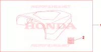 CAPOT DE SELLE REPSOL pour Honda CBR 125 BLUE de 2005