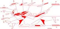 MARQUE/RAYURE  pour Honda CBR 125 BLACK de 2010