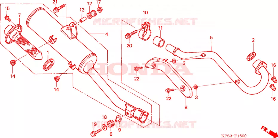 SILENCIEUX D'ECHAPPEMENT Honda MOTO 230 CRF 2011  CRF230F9
