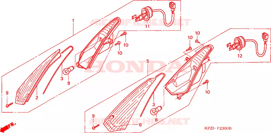 CLIGNOTANT Honda SCOOTER 150 DYLAN 2004  SES1504