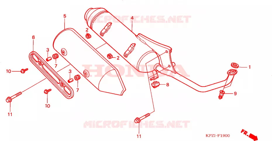 SILENCIEUX D'ECHAPPEMENT Honda SCOOTER 150 DYLAN 2005  SES1504