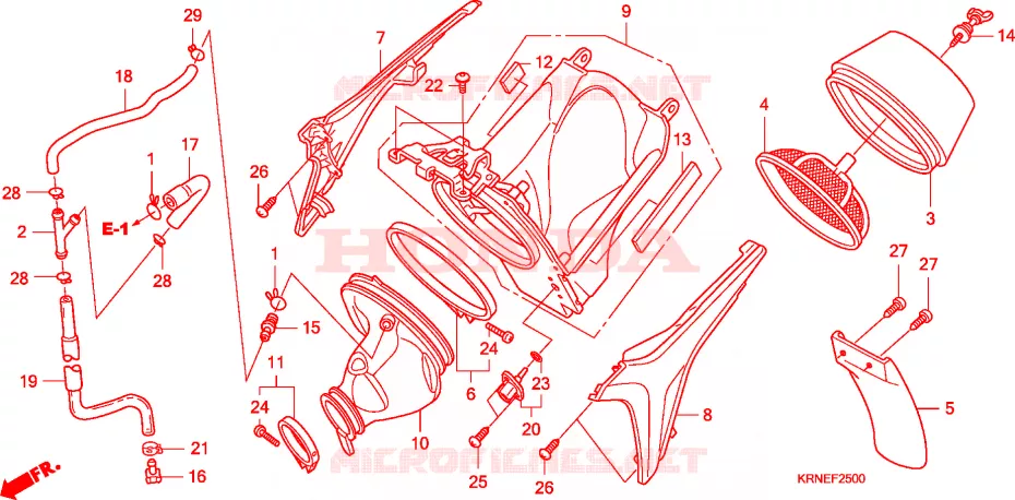 FILTRE A AIR Honda MOTO 250 CRF 2010  CRF250RA