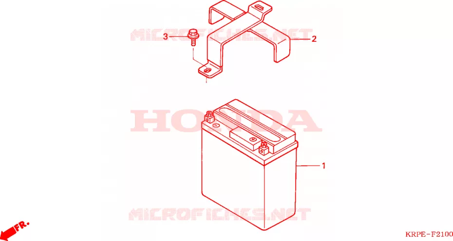BATTERIE Honda SCOOTER 100 LEAD 2005  SCV100F5