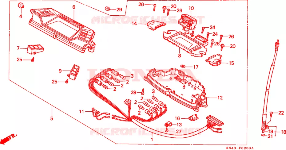 COMPTEUR Honda SCOOTER 250 SPAZIO 1990  CN250L