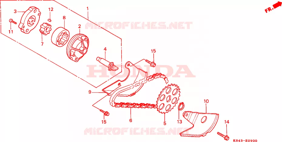 POMPE A HUILE Honda SCOOTER 250 SPAZIO 1995  CN250S