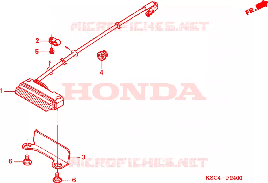 FEU ARRIERE Honda MOTO 250 CRF 2004  CRF250X4