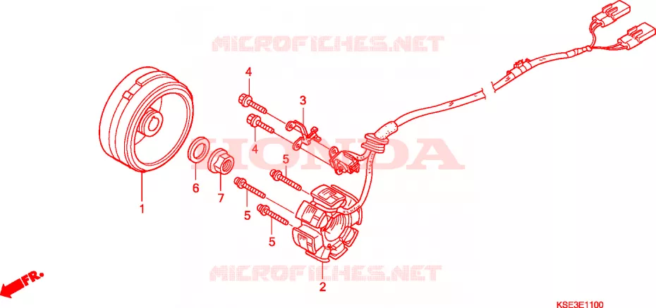 ALTERNATEUR Honda MOTO 150 CRF 2008  CRF150RB8