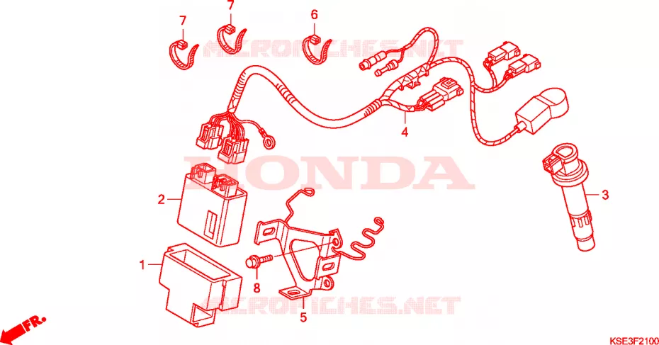 FAISCEAU DES FILS Honda MOTO 150 CRF 2007  CRF150R7