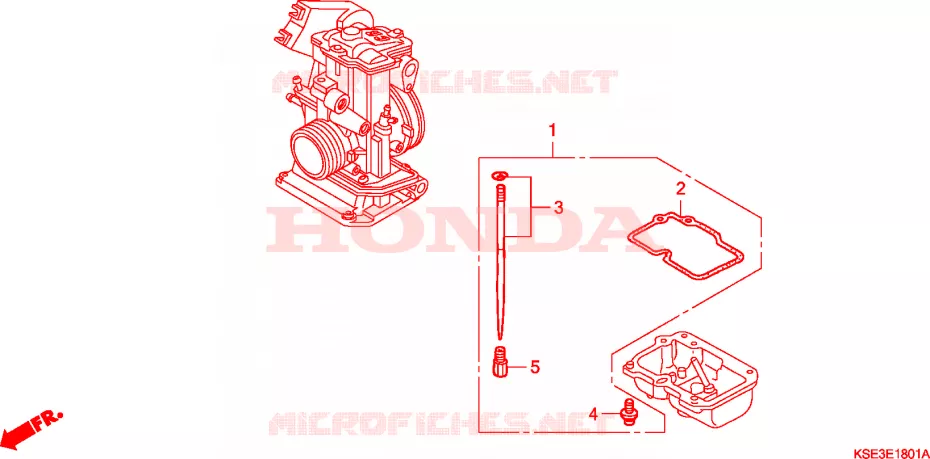 PIECES DE CARBURATEUR Honda MOTO 150 CRF 2009  CRF150RB9