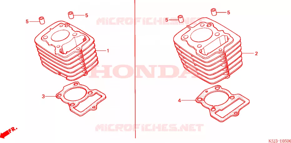 CYLINDRE Honda MOTO 80 CRF 2007  CRF80F7