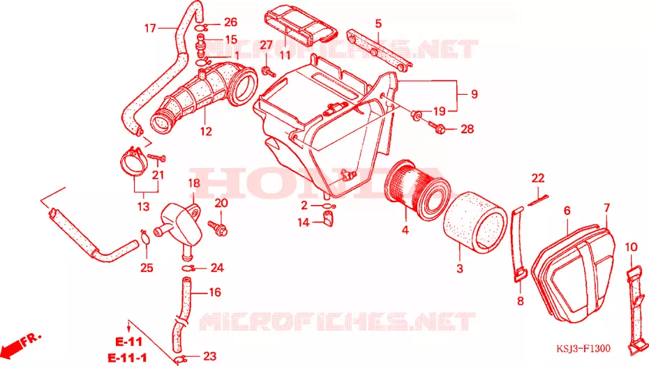 FILTRE A AIR Honda MOTO 80 CRF 2006  CRF80F6