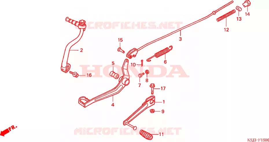 PEDALE Honda MOTO 80 CRF 2006  CRF80F6