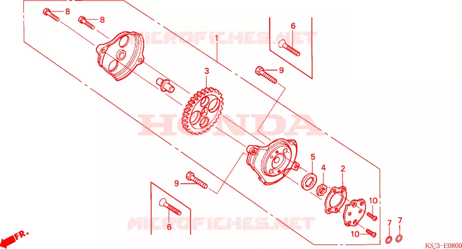POMPE A HUILE Honda MOTO 100 CRF 2007  CRF100F7