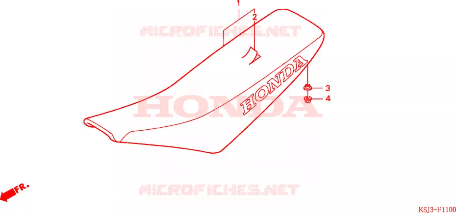 SELLE Honda MOTO 100 CRF 2004  CRF100F4
