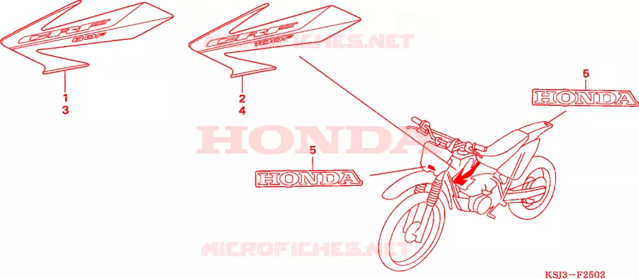 t (CRF80F6/CRF100F6) Honda MOTO 100 CRF 2006  CRF100F6