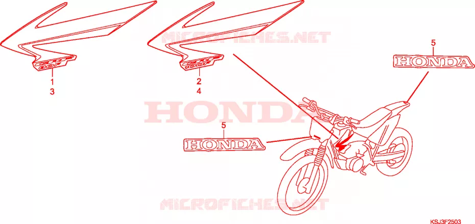 t (CRF80F7/CRF100F7) Honda MOTO 80 CRF 2007  CRF80F7