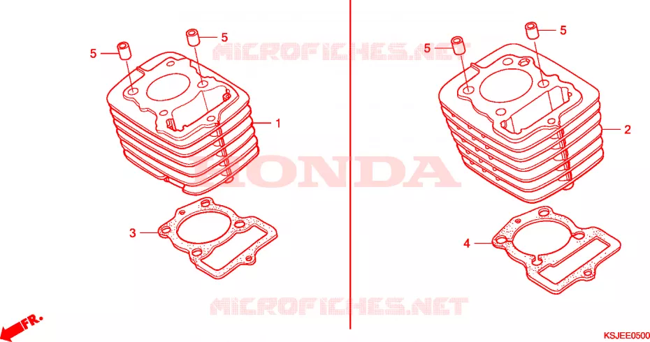 CYLINDRE Honda MOTO 100 CRF 2009  CRF100F9
