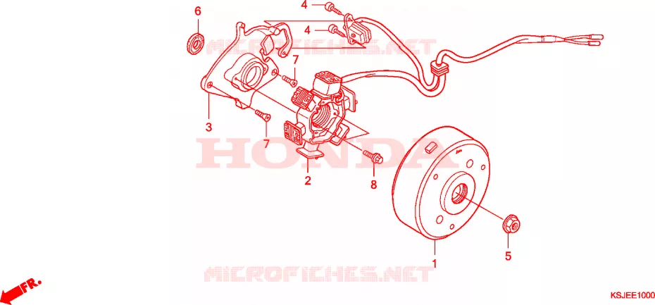 GENERATRICE(CRF80F) Honda MOTO 80 CRF 2011  CRF80F9