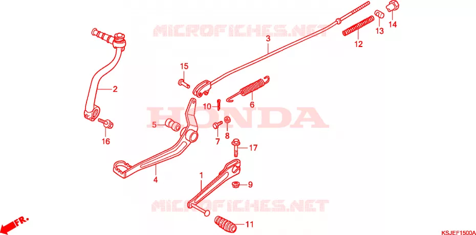 PEDALE Honda MOTO 80 CRF 2011  CRF80F9
