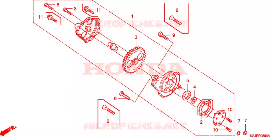 POMPE A HUILE Honda MOTO 100 CRF 2011  CRF100FB