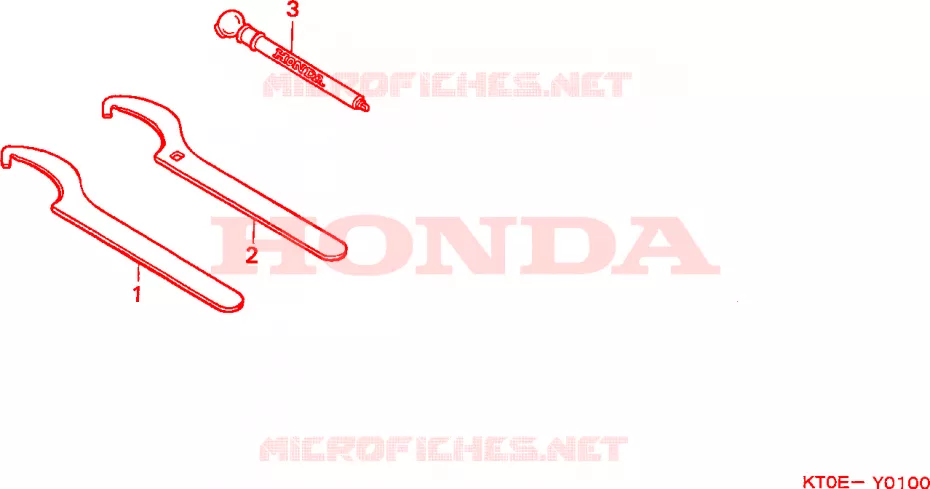 OUTILS Honda MOTO 200 XR 2002  XR200R2