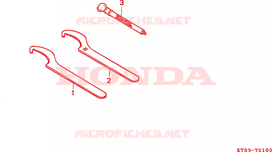 OUTILS Honda MOTO 200 XR 1998  XR200RW
