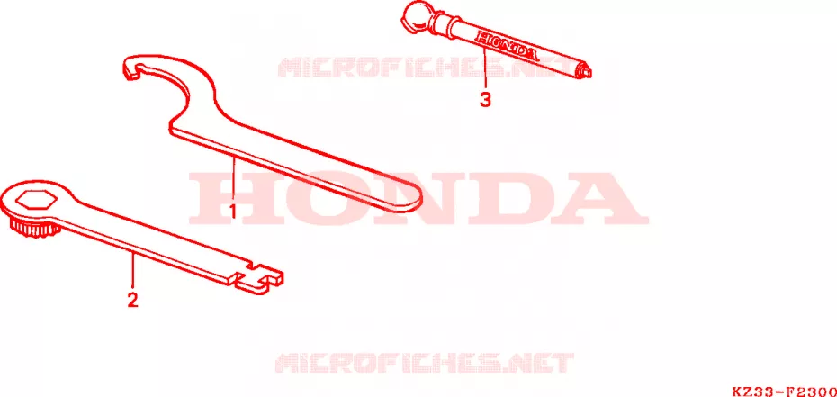 OUTIL Honda MOTO 250 CR 1991  CR250RM