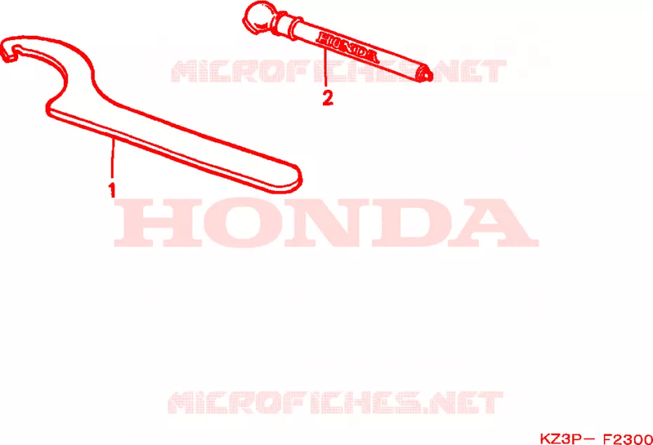 OUTIL Honda MOTO 250 CR 1998  CR250RW