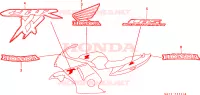 RAYURE/MARQUE(V CM) pour Honda CBR 1100 SUPER BLACKBIRD de 1997