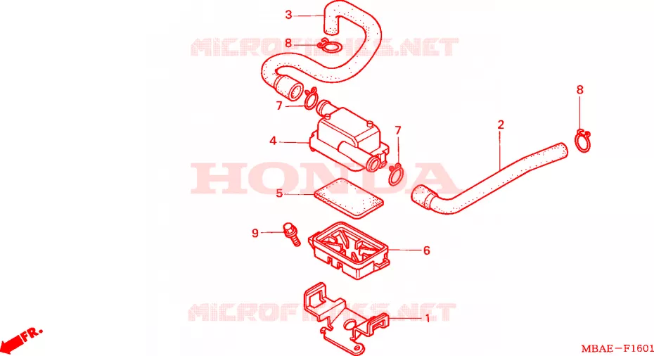 FILTRE A AIR SECONDAIRE Honda MOTO 750 SHADOW 2001  VT750CD31