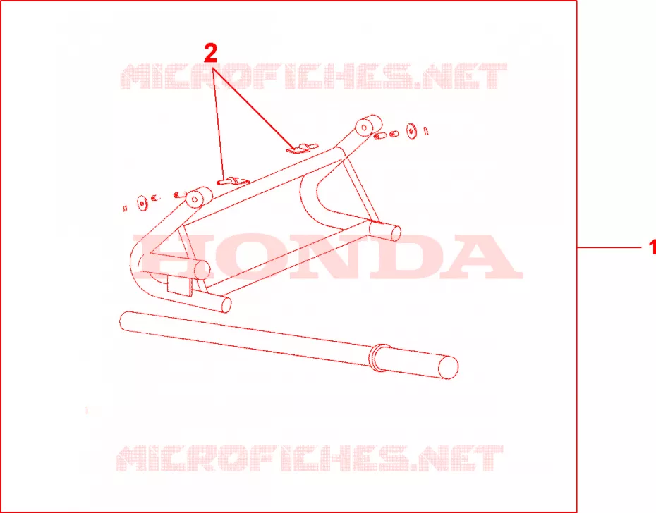BEQUILLE ARRIERE D'ATELIER VT600C Honda MOTO 750 SHADOW 2000  VT750CD3Y