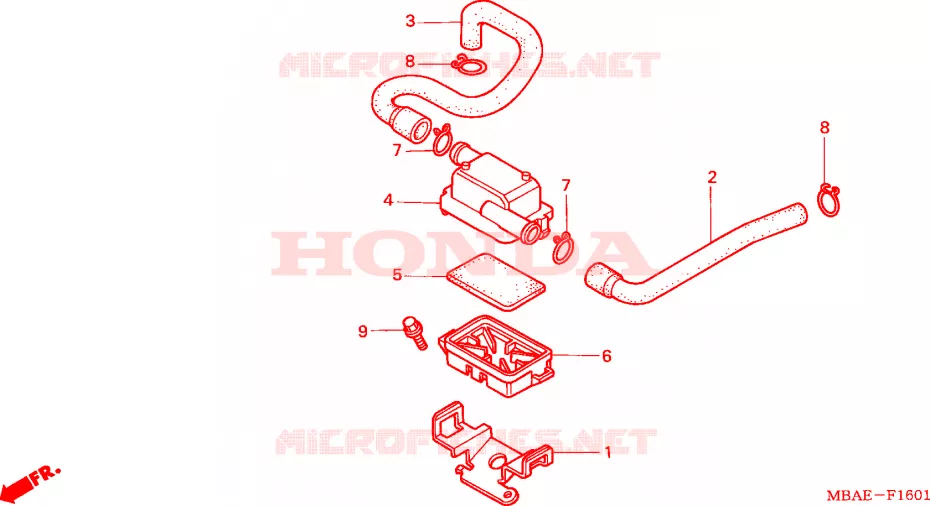 FILTRE A AIR SECONDAIRE Honda MOTO 750 SHADOW 2000  VT750C3Y