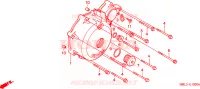 CARTER MOTEUR GAUCHE pour Honda DEAUVILLE 650 de 2003