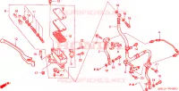 MAITRE CYLINDRE FREIN AV.(NT650VW/X/Y/1) pour Honda DEAUVILLE 650 de 2000