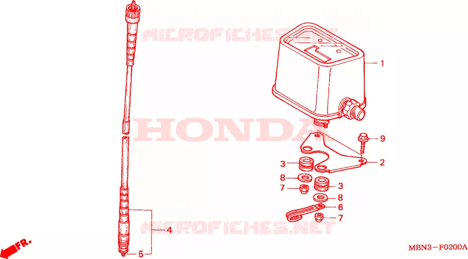 COMPTEUR(CM) Honda MOTO 650 XR 2003  XR650R3
