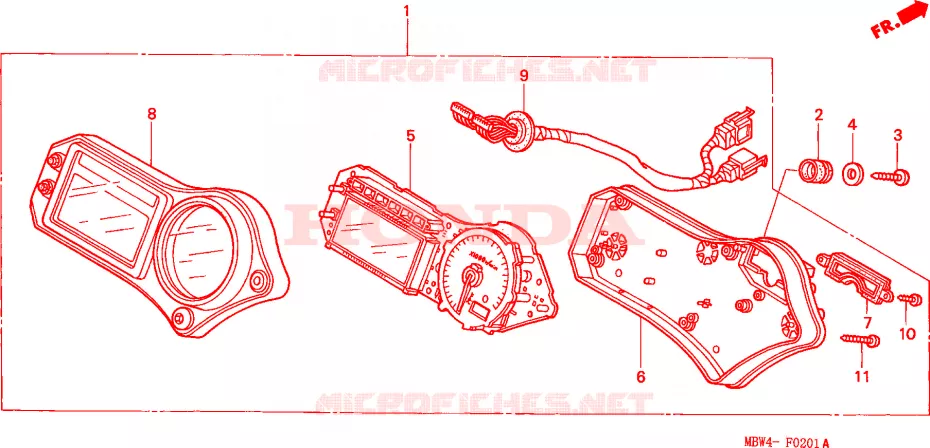 COMPTEUR Honda MOTO 600 CBR 2003  CBR600F43
