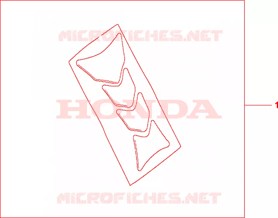 PROTECTION DE RESERVOIR HRC Honda MOTO 600 HORNET 2002  CB600F22