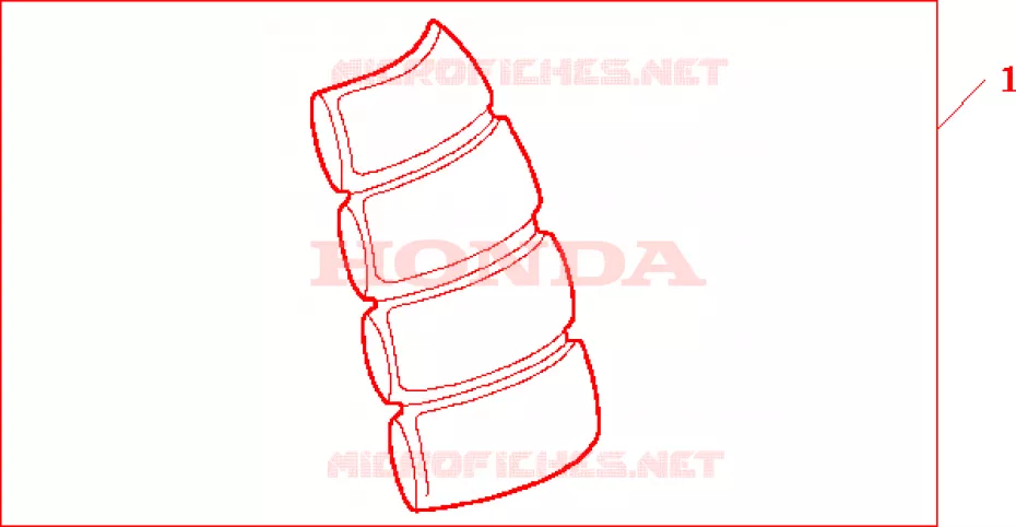 PROTECTION DE RESERVOIR Honda MOTO 600 HORNET 2002  CB600F2