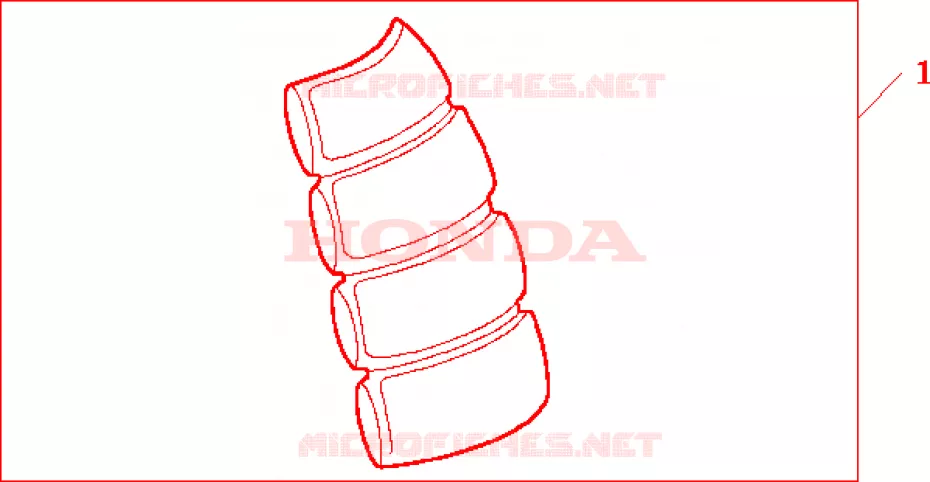 PROTECTION DE RESERVOIR Honda MOTO 600 HORNET 2001  CB600F1