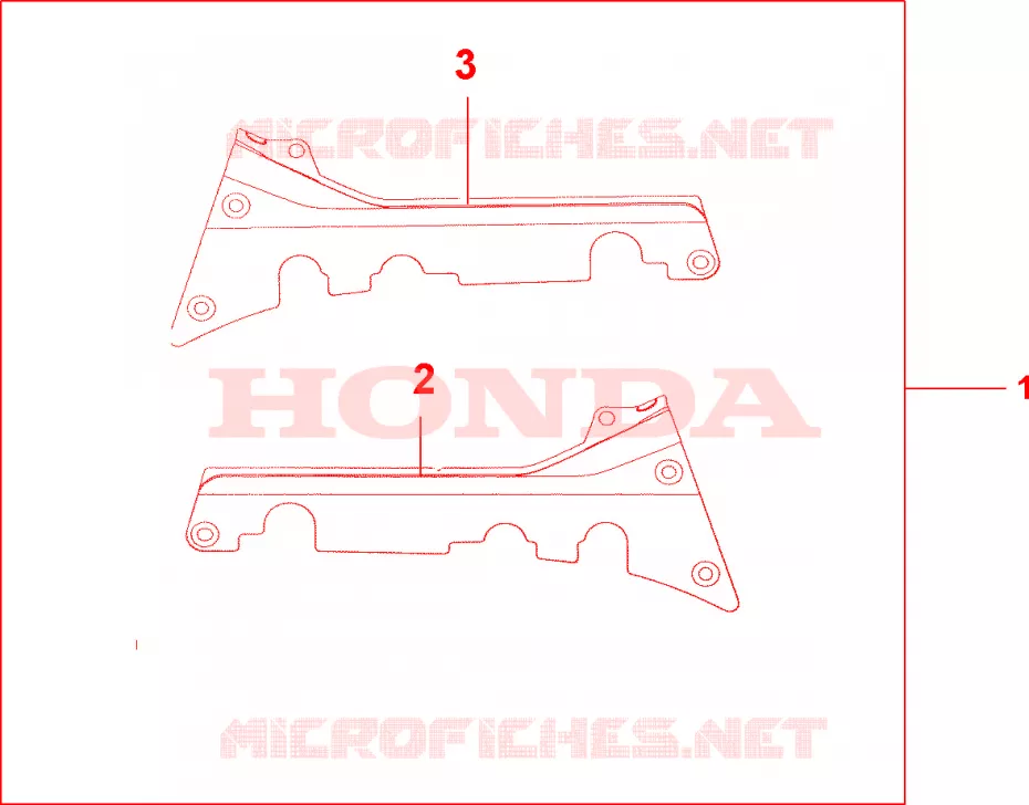 CACHES LATERAUX MARCHE PIEDS PASSAGER CHROME Honda MOTO 1800 GOLD-WING 2005  GL1800A5