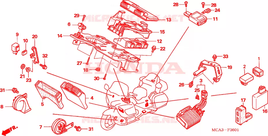 UNITE DE COMMANDE  Honda MOTO 1800 GOLD-WING 2007  GL18007