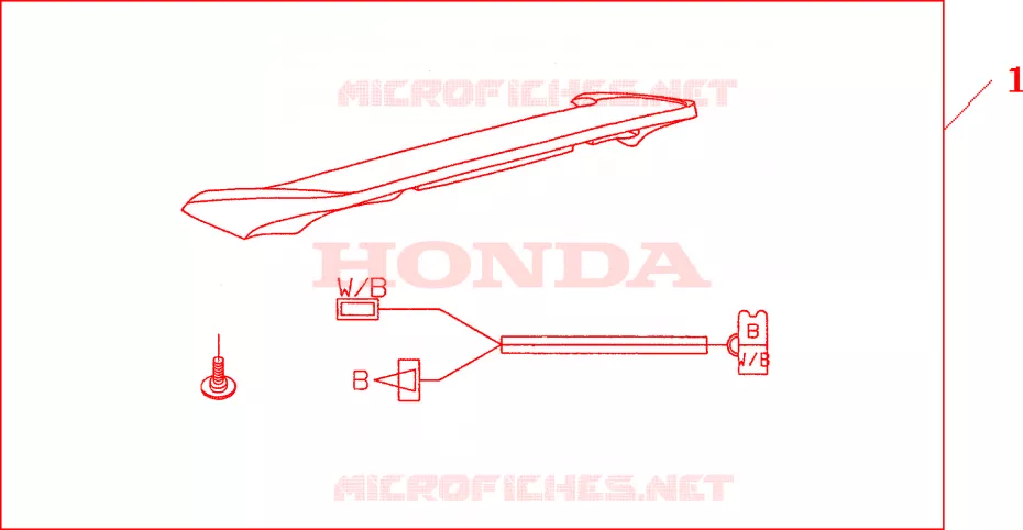 SPOILER R*NH326P* Honda MOTO 1800 GOLD-WING 2011  GL1800A