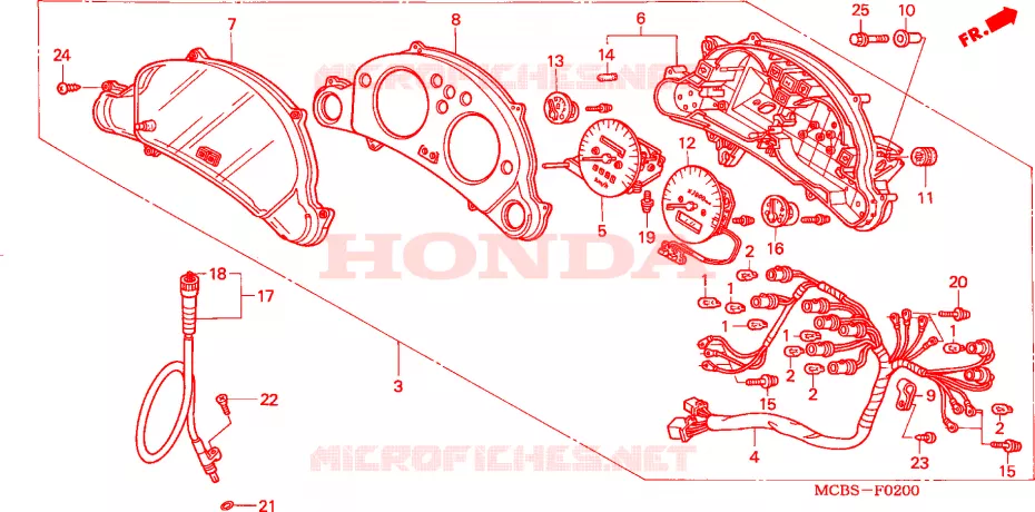 COMPTEUR Honda MOTO 650 TRANSALP 2007  XL650V6