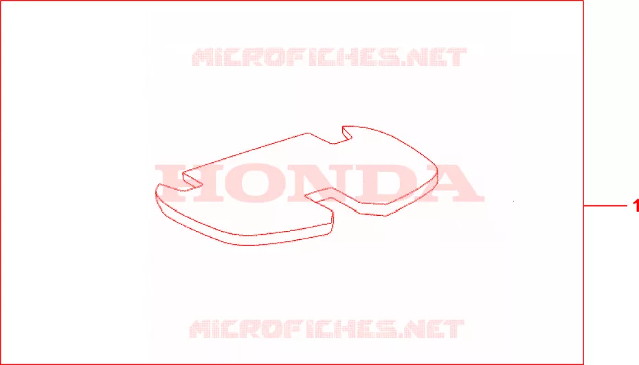 TAPIS DE TOP CASE Honda MOTO 650 TRANSALP 2005  XL650V5