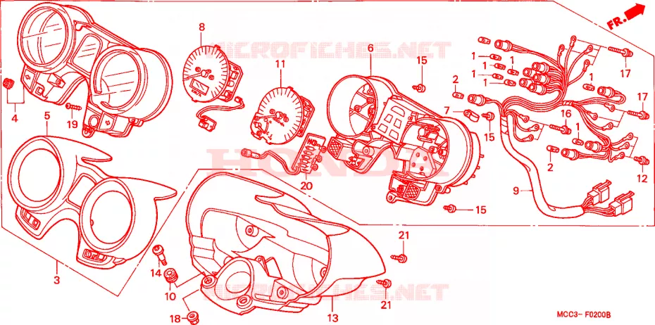 COMPTEUR Honda MOTO 1100 CB 2000  CB1100SFY