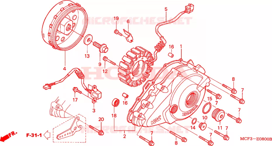 ALTERNATEUR Honda MOTO 1000 SP 2001  VTR1000SP1