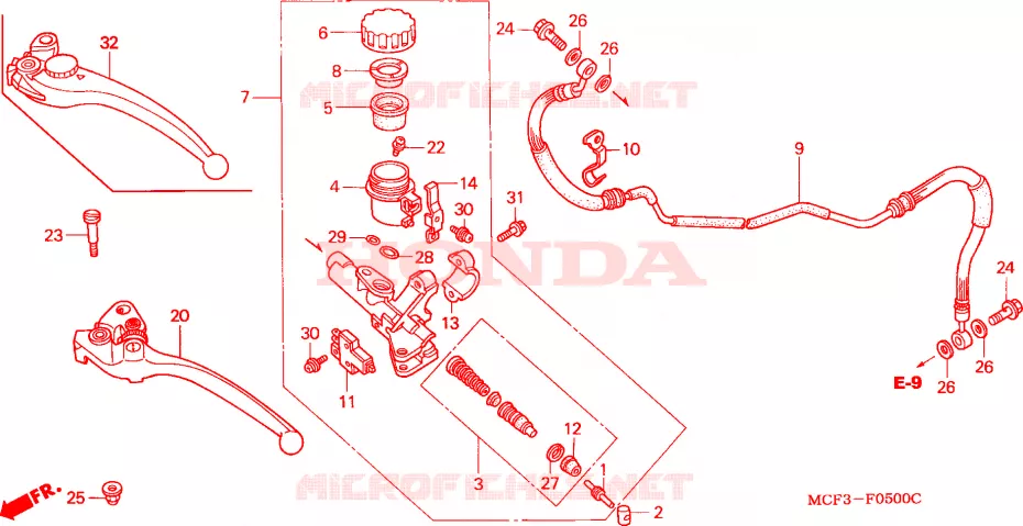 MAITRE-CYLINDRE Honda MOTO 1000 SP 2006  VTR1000SP6