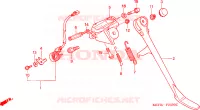 BEQUILLE LATERALE pour Honda VTX 1800 C de 2002