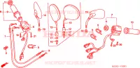 COMMODOS   POIGNEES (VTX1800C15/6/7/8) pour Honda VTX 1800 C de 2006